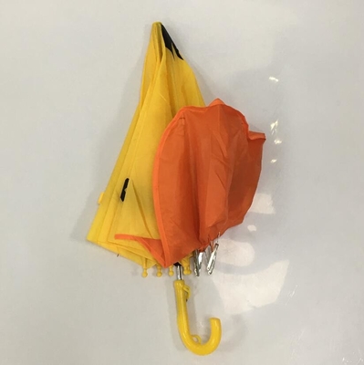 18 inç Manuel Açık Sevimli Karikatür Ördek Şemsiye Suya Dayanıklı Polyester