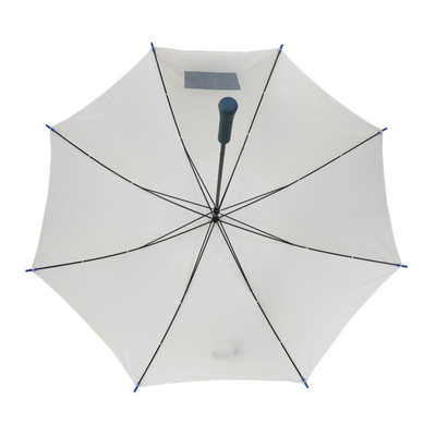Otomatik açma Metal Çerçeve Şemsiye Beyaz Renk 23 inç