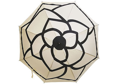 Beyaz Kompakt J Çubuk Şemsiye, Bayanlar Otomatik Şemsiye Kılavuzu Kapat