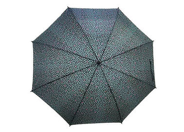 Dayanıklılık 23 inç Otomatik Açık Çubuk Şemsiye Moda Baskılı Siyah Çerçeve