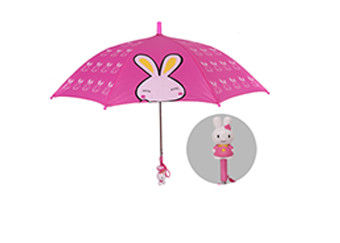 Güzel Çilek Kolu Çocuk Kompakt Şemsiye 18 Inç Çocuk Güvenli Tasarım