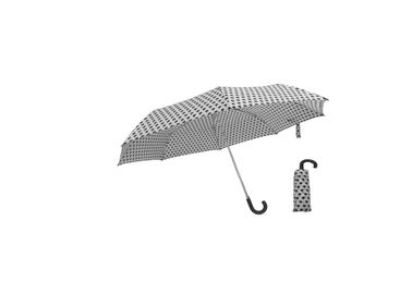 Hafif Katlanır Şemsiye, Üç Katlı Şemsiye Alüminyum Çerçeve J Kolu