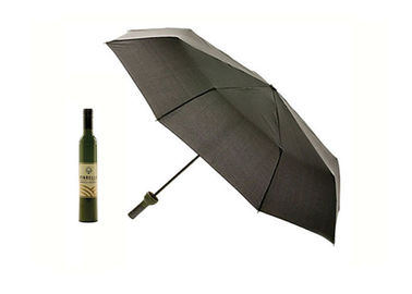 21 Inç Şarap Şişesi Şekilli Şemsiye Zengin Renk Logo Promosyon Için Baskılı