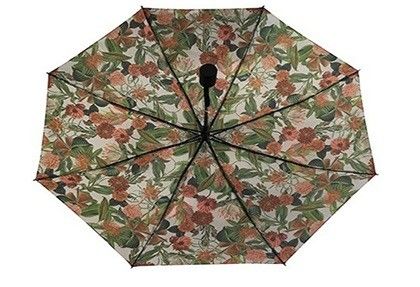 Seyahat İçin Bayanlar Pongee Otomatik Katlanır Şemsiye