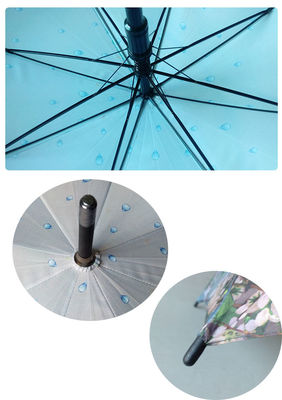 Kadınlar İçin 8mm Metal Şaft Rüzgar Geçirmez Düz Şemsiye
