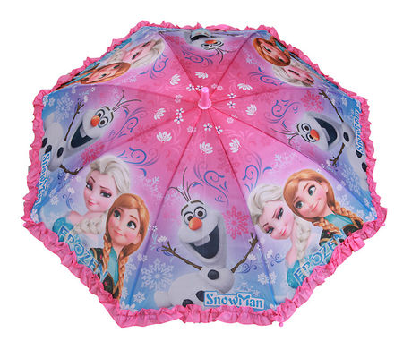 Çocuklar İçin Sevimli Prenses Baskı J Kolu Disney Şemsiyesi