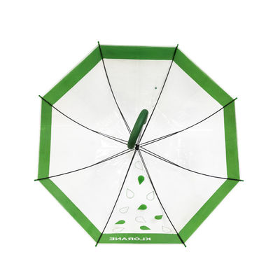 BSCI 23 İnç Şeffaf POE Şeffaf Yağmur Şemsiyesi