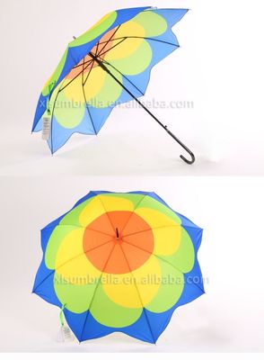 BSCI J saplı Düz ​​Rüzgar Geçirmez Golf Şemsiyeleri