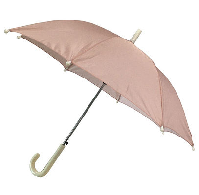 Gümüş Kaplı Pongee 8mm Metal Şaft Çocuk Yağmur Şemsiyesi