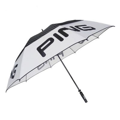 İki Katlı Polyester Rüzgar Geçirmez Golf Şemsiyeleri 27 İnç