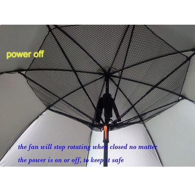Düz Pongee Kumaş USB Yaz Şemsiye Fan