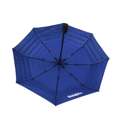Mini Rüzgar Geçirmez 21 İnç Polyester 190T 3 Seyahat İçin Katlanır Şemsiye