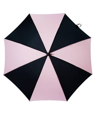 Manuel Açık Rüzgar Geçirmez Pongee Düz Saplı Şemsiye Kadın Tasarımı