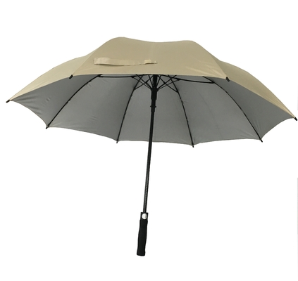 UV Kaplama ile 130CM Çap Pongee Golf Şemsiyesi
