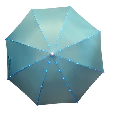Çap 80CM Pongee Manuel Açık LED Işık Şemsiyesi Çocuklar İçin