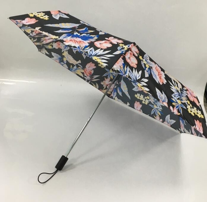BSCI Ahşap Saplı Cep Boy Şemsiye Çapı 93cm Haddeleme Baskılı