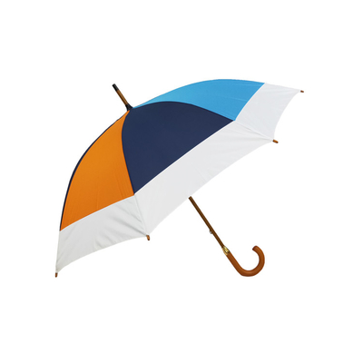 Özel Logo Rüzgar Geçirmez 23 inç Ahşap Çubuk Şemsiye