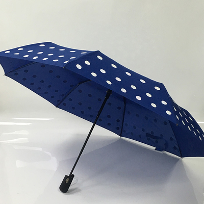 Bayanlar İçin Sihirli Baskı Katlanır Otomatik Açık Pongee Kumaş Şemsiye