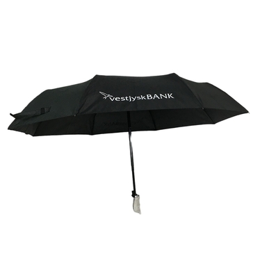 Rüzgar Geçirmez Çift Fiberglas Kaburga Şemsiye Siyah Renk Dia 95cm