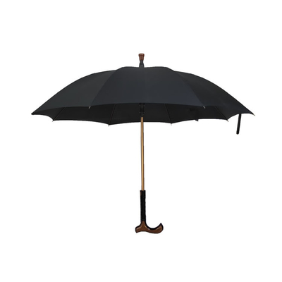Altın Çerçeve Otomatik Açık Baston Şemsiye Su Geçirmez