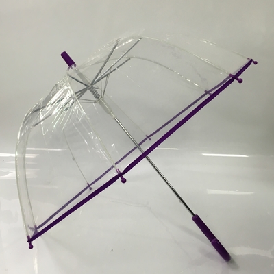 19 İnç Otomatik Açık Kompakt Golf Şemsiyesi POE Çocuk Şemsiyesi