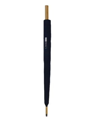 Çevre Koruması Süper Hafif Ahşap Şemsiye Fiber Glass Ribs Otomatik Açık 23 Inch 8 Panel