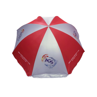 40 Inch Sun Shelter Promosyon plaj şemsiyesi Pongee kumaşı ile