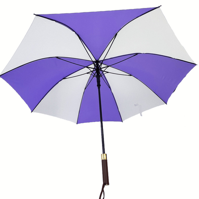 27 inç 190T Pongee kumaş Super Windproof Golf Şemsiyeler cam lif çerçeve ve EVA kolu ile