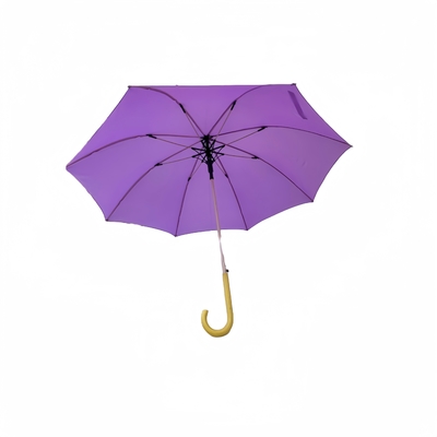 23 inç düz ahşap tutamlı şemsiye Brolly 8 kaburga ile süper rüzgar geçirmez ve hafif