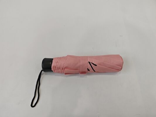 El Açma ve Kapatma Yolculuk Katlanılabilir Şemsiye Konforlu Kauçuk Kaplama Talimi ve Yolculuk için Hafif Kompakt Tasarımı