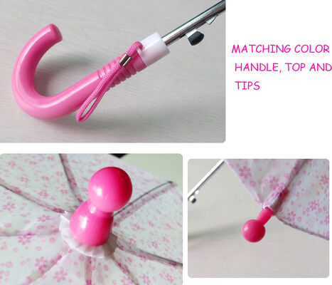 Açık çapı 90'dan az Çocuklar Plastik Yakalama Metal Çerçeve ve Metal Çubuğu da dahil olmak üzere Kompakt Şemsiye her gün için mükemmel