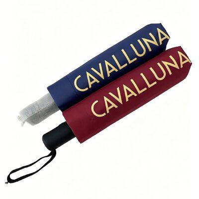 21 İnç 3 Katlı Otomatik Açılıp Kapanan Şemsiye, Dijital Baskılı Pongee Kumaş, At Deseni Baskılı