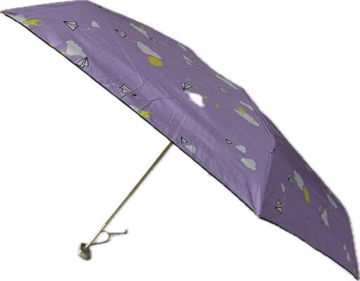 Classic Windproof 5-Fold Manual Umbrella, Black Coated Canopy, Business Gift with Custom Printing
