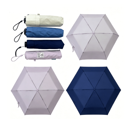 Portable Slim 3 Fold 5K Manual Open Umbrella for Travel & Commute