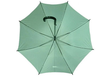 Açık Yeşil Kadin Çubuk Şemsiye, Katı Çubuk Şemsiye Windproof Frame