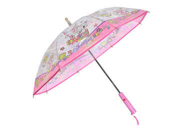 Özelleştirilmiş Kızlar Pembe Şemsiye Kolay Manuel Açık Kullanımı Ile 19 Inç İpuçları