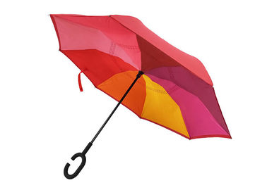 Düz Katlanır Katlanır Ters Şemsiye, Araba Ters Şemsiye C Şekilli Kolu