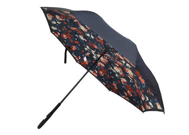 Yeni ters Şemsiye çiçek tasarım Windproof Ters manuel Açık, 0.45g ağırlık, C kolu