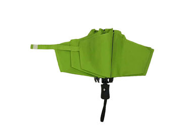 Fiberglas Çerçeve Yeşil Mini Katlanır Şemsiye, Güçlü Katlanır Şemsiye