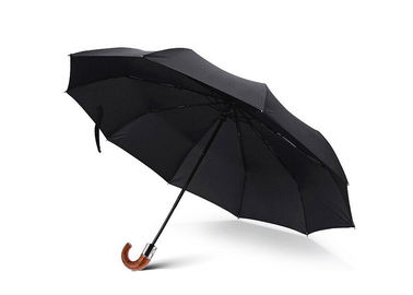 Siyah Çubuk Şemsiye, Seyahat Çevre RPET Geri Dönüşümlü Kumaş İçin Mini Şemsiye