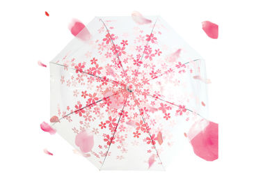 Açık Kompakt Şeffaf Yağmur Şemsiye Plastik Renkli Kanca Kolu