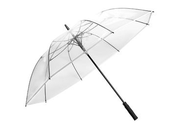PVC düz açık kubbe şeklinde şemsiye otomatik açık yay 42 inç 8 kaburga