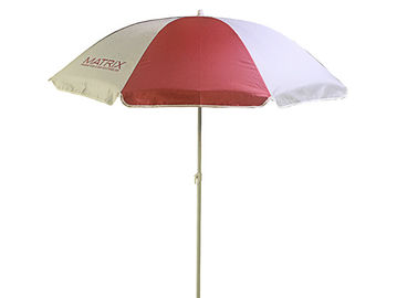 34 inç Reklam Açık Plaj Şemsiye Uv Koruma Custom Made Baskı