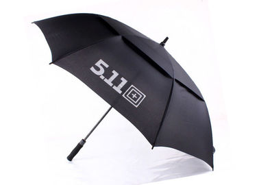 Siyah Promosyon 30 inç Bacalı Golf Şemsiye, Büyük Golf Şemsiye Rüzgar Geçirmez
