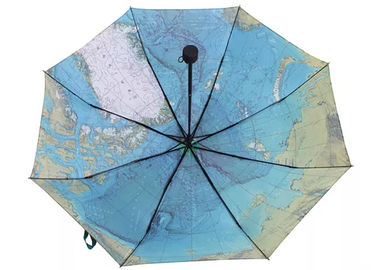 Özel Baskılı 3 Katlı Şemsiye, Güneş Veya Yağmur İçin Mini Otomatik Şemsiye