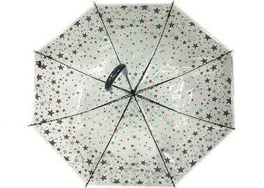 23 &quot;Otomatik Açık POE Şeffaf Yağmur Şemsiye Özelleştirilmiş Yaratıcı Şemsiye Tasarım