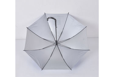 Özelleştirilmiş Logo Uzun Sopa Promosyon Golf Şemsiye Plastik Kavisli Kolu
