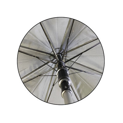 Plastik Saplı Polyester Pongee Özel Logo Golf Şemsiyeleri