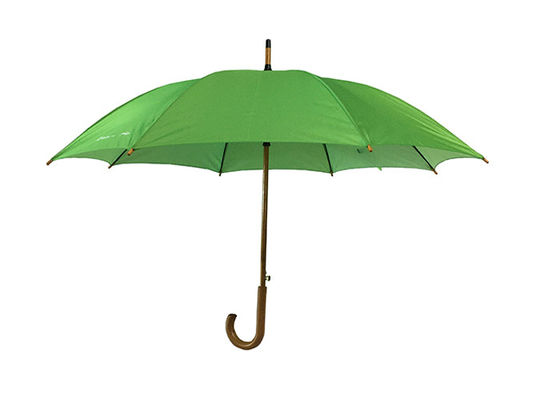 23 İnç Dia 102cm Pongee Kumaş Ahşap Saplı Şemsiye