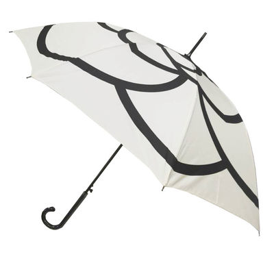 Rüzgar Geçirmez J Şekil Saplı 23 &quot;Otomatik Açık Çubuk Şemsiye